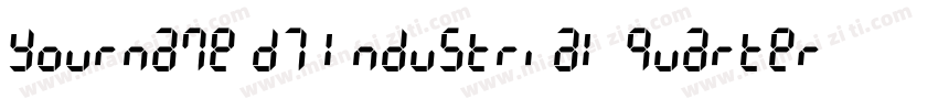 Yourname D7 Industrial Quarter字体转换